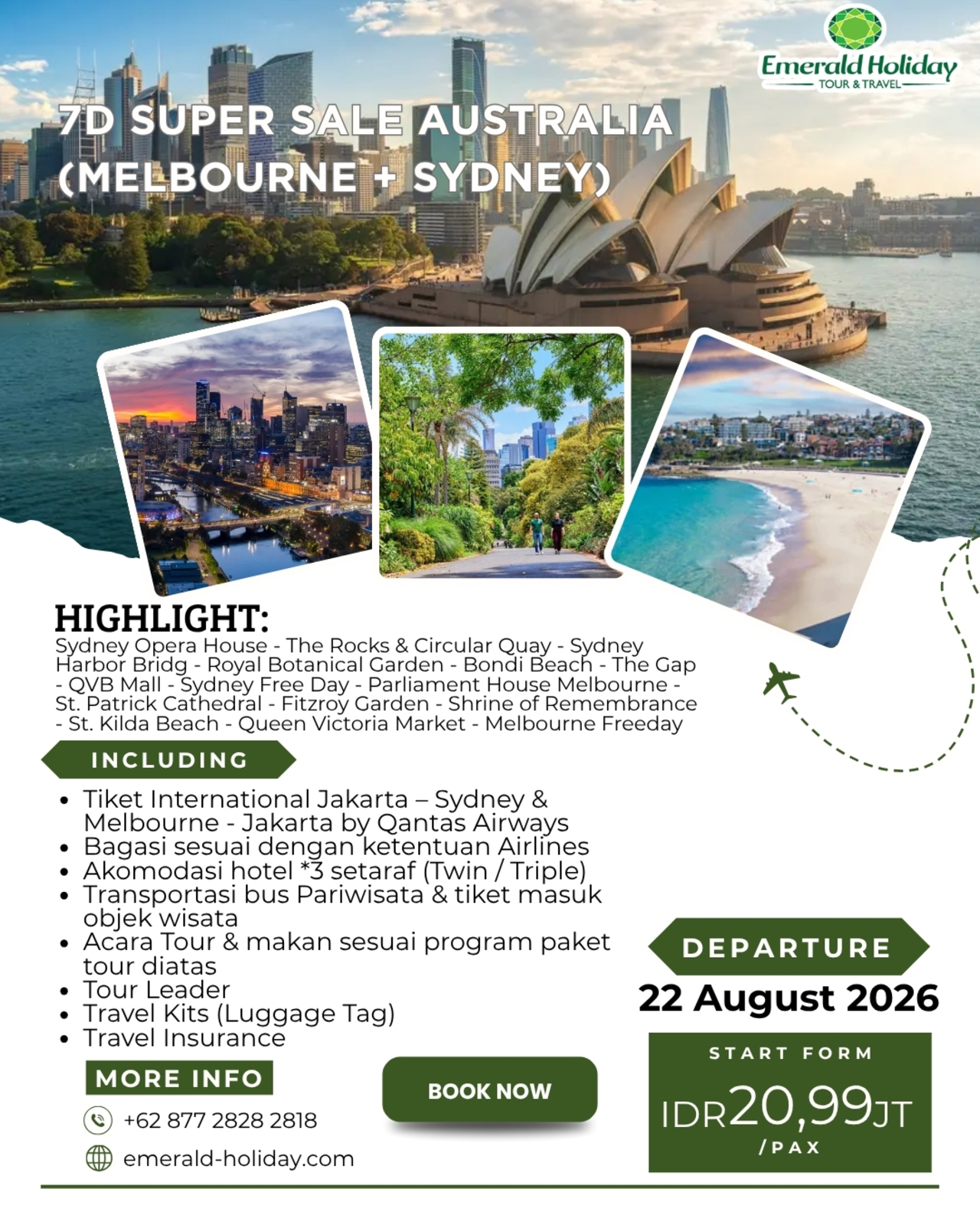 7D SUPER SALE AUSTRALIA ( MELBOURNE SYDNEY)
